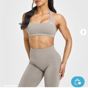 EASYLIFT™ HALTER BRALETTE WITH WHITE LOGO